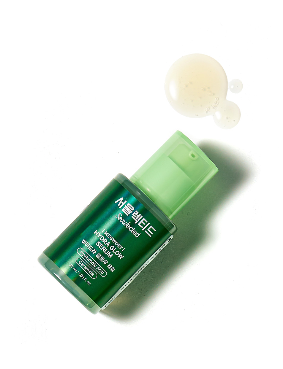 Hydra Glow Serum with texture swatch